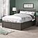 Mission Queen Platform Bed w/Footboard & Twin XL Trundle by Atlantic