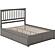 Mission Queen Platform Bed w/Footboard & Set of 2 Storage Drawers by Atlantic