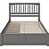 Mission Queen Platform Bed w/Footboard & Set of 2 Storage Drawers by Atlantic