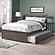 Mission Queen Platform Bed w/Matching Footboard & Twin XL Trundle by Atlantic