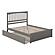 Mission Queen Platform Bed w/Matching Footboard & Twin XL Trundle by Atlantic