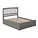Mission Queen Platform Bed w/Matching Footboard & Set of 2 Storage Drawers by Atlantic