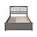 Mission Queen Platform Bed w/Matching Footboard & Set of 2 Storage Drawers by Atlantic