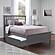 Mission Queen Platform Bed w/Matching Footboard & Set of 2 Storage Drawers by Atlantic