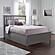 Mission Queen Platform Bed w/Matching Footboard & Set of 2 Storage Drawers by Atlantic