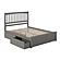 Mission Queen Platform Bed w/Matching Footboard & Set of 2 Storage Drawers by Atlantic