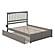 Mission King Platform Bed w/Footboard & Twin XL Trundle by Atlantic