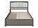 Mission King Platform Bed w/Footboard & Set of 2 Storage Drawers by Atlantic
