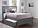 Mission King Platform Bed w/Footboard & Set of 2 Storage Drawers by Atlantic
