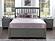Mission King Platform Bed w/Footboard & Set of 2 Storage Drawers by Atlantic