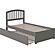 Richmond Twin XL Platform Bed w/Footboard & Twin XL Trundle by Atlantic