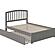 Richmond Full Platform Bed w/Footboard & Twin Trundle by Atlantic