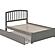 Richmond Full Platform Bed w/Footboard & Full Trundle by Atlantic