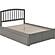 Richmond Full Platform Bed w/Footboard & Set of 2 Storage Drawers by Atlantic