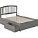 Richmond Full Platform Bed w/Footboard & Set of 2 Storage Drawers by Atlantic