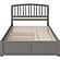 Richmond King Platform Bed w/Footboard & Twin XL Trundle by Atlantic