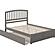 Richmond King Platform Bed w/Footboard & Twin XL Trundle by Atlantic