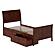 Portland Twin XL Platform Bed w/Matching Footboard & Bed Drawers by AFI Furnishings