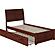Portland Twin Platform Bed w/Footboard & Twin Trundle by Atlantic