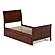 Portland Twin Platform Bed w/Matching Footboard & Twin Trundle by Atlantic
