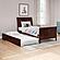 Portland Twin Platform Bed w/Matching Footboard & Twin Trundle by Atlantic