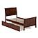 Portland Twin Platform Bed w/Matching Footboard & Twin Trundle by Atlantic