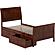 Portland Twin Platform Bed w/Matching Footboard & Bed Drawers by Atlantic