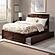 Portland Full Platform Bed w/Footboard & Twin Trundle by Atlantic