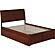 Portland Full Platform Bed w/Footboard & Full Trundle by Atlantic