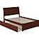 Portland Full Platform Bed w/Footboard & Full Trundle by Atlantic