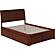 Portland Full Platform Bed w/Footboard & Set of 2 Storage Drawers by Atlantic