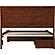 Portland Full Platform Bed w/Footboard & Set of 2 Storage Drawers by Atlantic