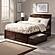 Portland Full Platform Bed w/Footboard & Set of 2 Storage Drawers by Atlantic