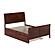 Portland Full Platform Bed w/Matching Footboard & Twin Trundle by Atlantic