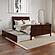 Portland Full Platform Bed w/Matching Footboard & Twin Trundle by Atlantic