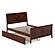 Portland Full Platform Bed w/Matching Footboard & Twin Trundle by Atlantic