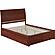 Portland Queen Platform Bed w/Footboard & Twin XL Trundle by Atlantic