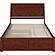 Portland Queen Platform Bed w/Footboard & Twin XL Trundle by Atlantic