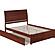 Portland Queen Platform Bed w/Footboard & Twin XL Trundle by Atlantic
