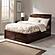 Portland Queen Platform Bed w/Footboard & Set of 2 Storage Drawers by Atlantic
