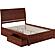 Portland Queen Platform Bed w/Footboard & Set of 2 Storage Drawers by Atlantic