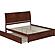 Portland King Platform Bed w/Footboard & Twin XL Trundle by Atlantic