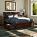 Portland King Platform Bed w/Footboard & Set of 2 Storage Drawers by Atlantic