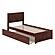 Canyon Twin Platform Bed w/Matching Footboard & Twin XL Trundle by Atlantic