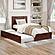 Canyon Twin Platform Bed w/Matching Footboard & Twin XL Trundle by Atlantic