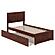 Canyon Twin Platform Bed w/Matching Footboard & Twin Trundle by Atlantic