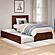 Canyon Twin Platform Bed w/Matching Footboard & Twin Trundle by Atlantic