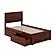 Canyon Twin Platform Bed w/Matching Footboard & Set of 2 Storage Drawers by Atlantic