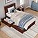 Canyon Twin Platform Bed w/Matching Footboard & Set of 2 Storage Drawers by Atlantic