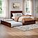 Canyon Full Platform Bed w/Matching Footboard & Full Trundle by Atlantic